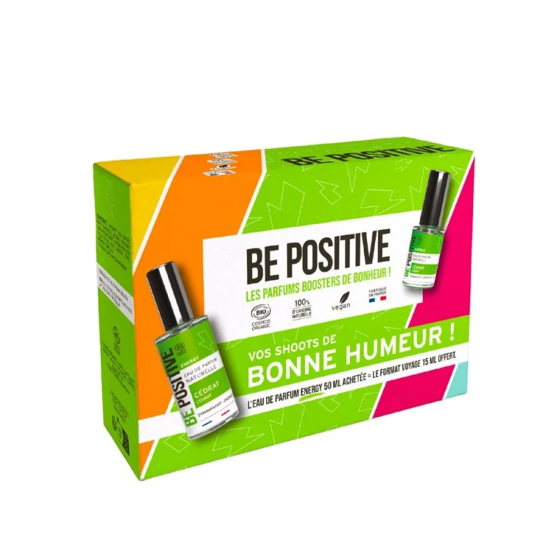 BE POSITIVE by ACORELLE Dámská parfémová voda (EDP) ENERGY - Cédrat (Cedrát) SADA 50ml + 15ml 