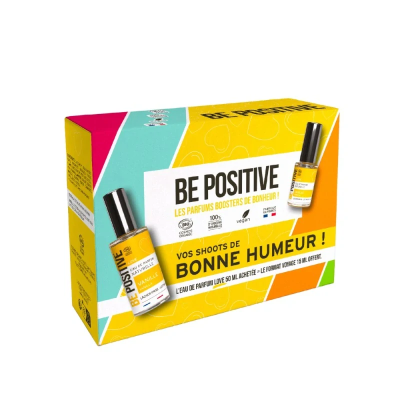 BE POSITIVE by ACORELLE Dámská parfémová voda (EDP) LOVE - Vanille (Vanilka) SADA 50ml + 15ml